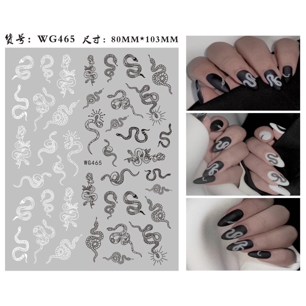 Sticker nail [Mã WG] sticker dán móng tay, phụ kiện nail