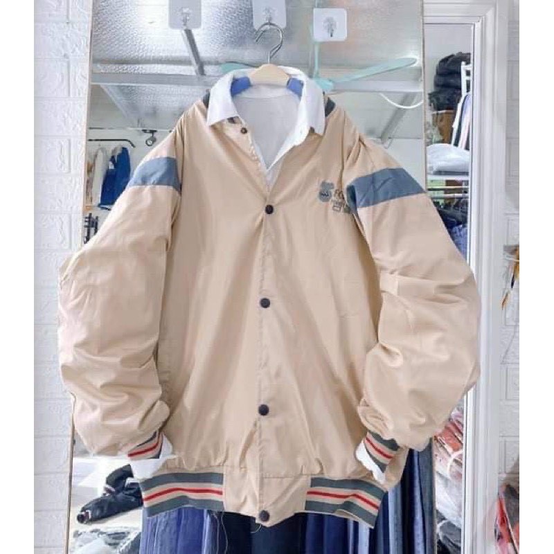 ÁO KHOÁC DÙ BOMBER BÓNG CHÀY THÊU LOGO CHỮ SIÊU ĐẸP