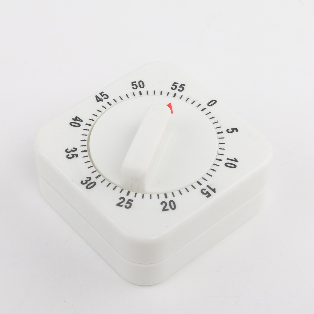 Novelty Kitchen Square 60 Minute Mechanical Timer Reminder Counting【Huiteni】