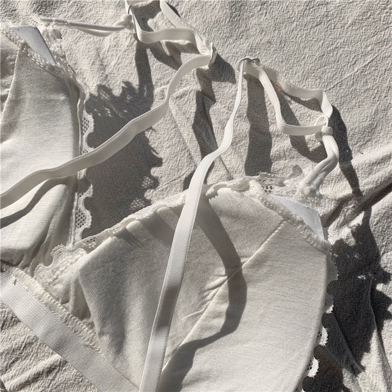 Jiashucheng Áo Lót Nâng Ngực Hình Tam Giác Không Dây Chống Lóa Thời Trang Mùa Hè Pháp