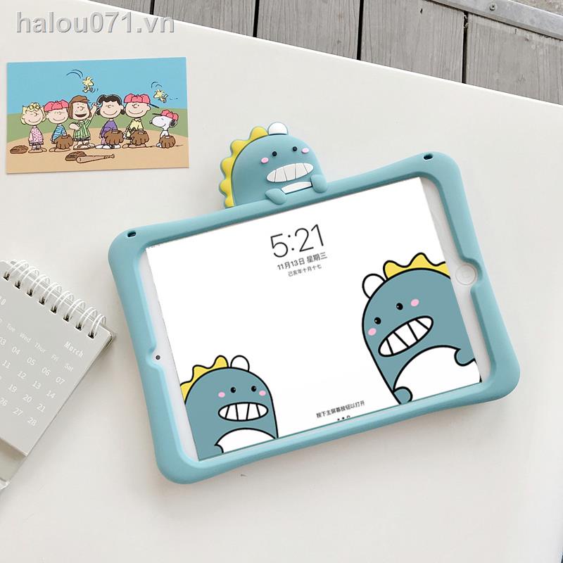 Spot♕♦Dinosaur 2018 vỏ bảo vệ iPad mới Vỏ Air2 9,7 inch Pro10,5 Máy tính bảng Apple Air3 dễ thương 10,2 miếng silicone6 trẻ em chống rơi ipad234 hoạt hình 2019mini5