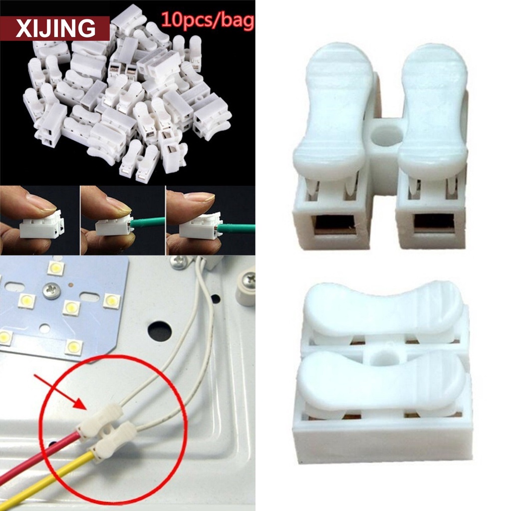 Set 10/20/30 đầu nối dây điện LED CH2 dạng bấm nhanh chóng tiện lợi