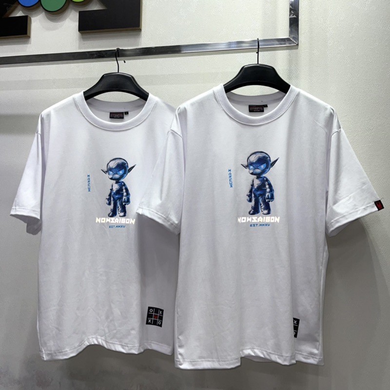 Áo thun Now sài gòn SILVER ROBOT TEE full tag KUN SHOP