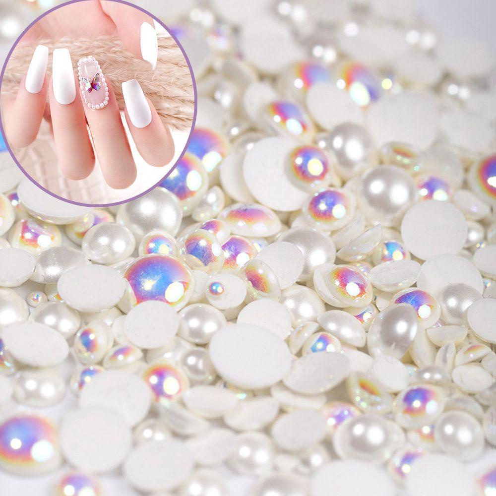 Phụ Kiện Trang Trí Móng Tay Nghệ Thuật Hình Bán Nguyệt Phong Cách Nhật Bản