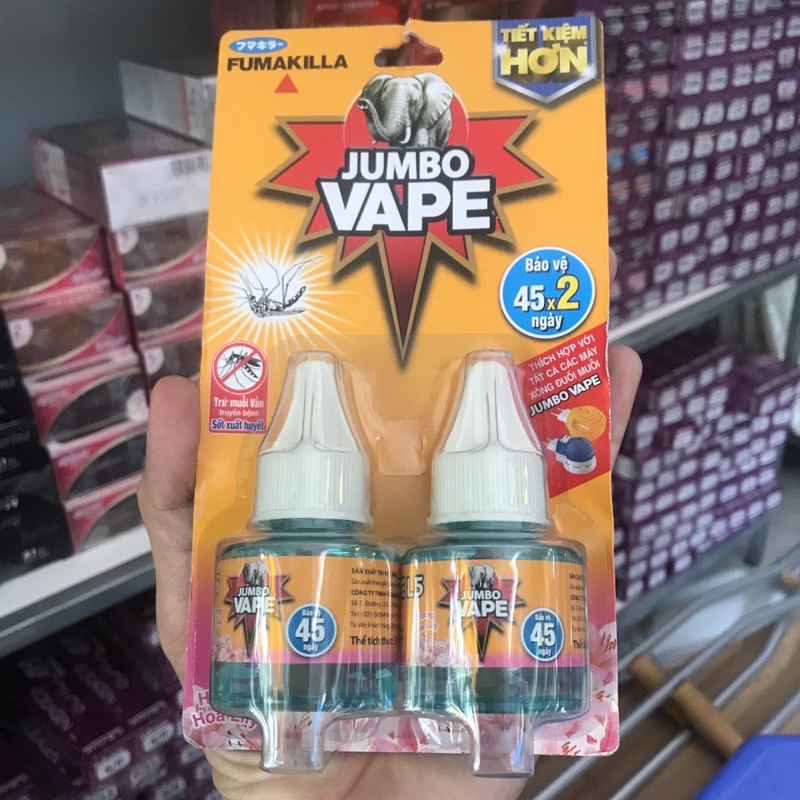 Bộ Tinh Dầu Đuỗi Muỗi Jumbo Hương lyly 68ml
