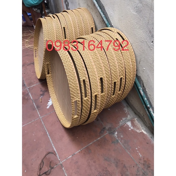 Mâm gỗ đựng bát đĩa - Mâm gỗ đựng bộ bát đĩa hoa mặt trời