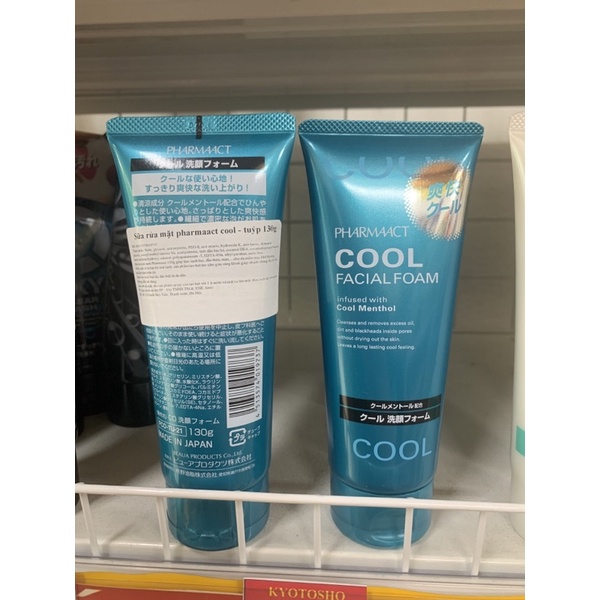 Sữa Rửa Mặt Bạc Hà Mát Lạnh Cho Nam Giới Pharmaact Cool Facial Foam