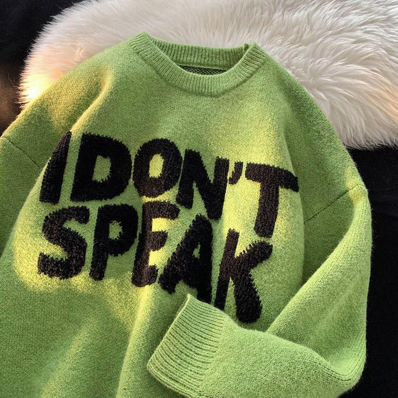 Áo sweater Cổ Tròn Phong Cách retro Mỹ Cá Tính Cho Nam