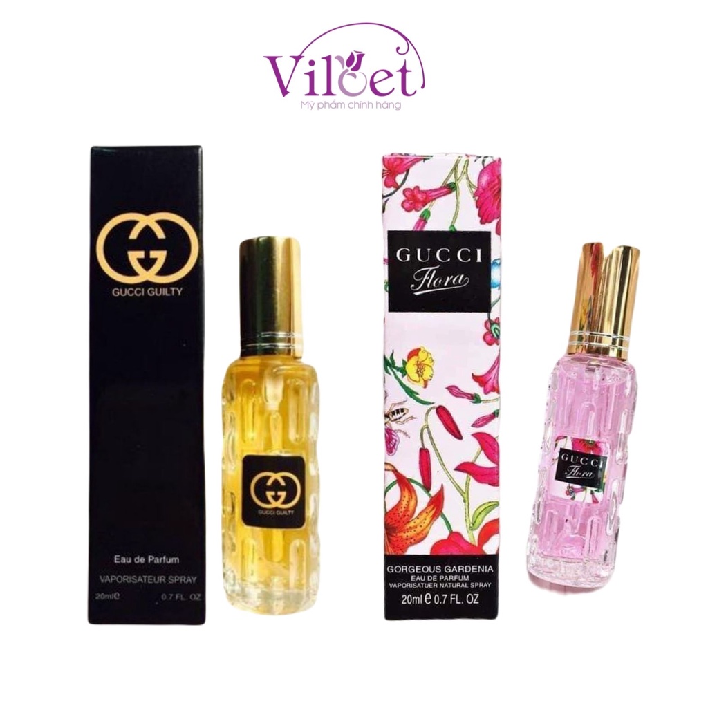 Nước hoa mini Gucci Guilty nam nữ 20ml lưu hương chai dạng xịt nhỏ gọn - Shop Viloet