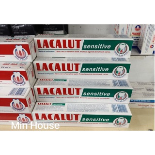 Kem đánh răng Lacalut Sensitive chống ê Buốt, hôi miệng hàng Đức