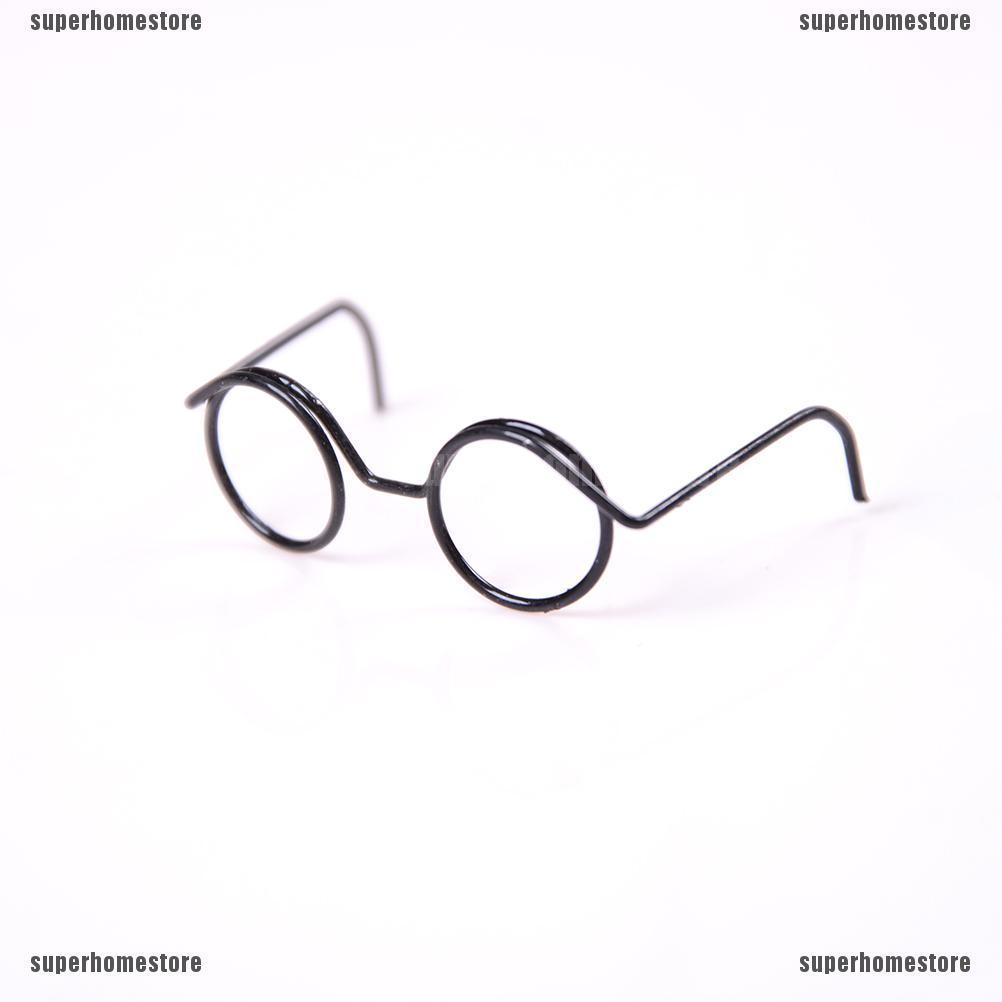 Set 2 Mắt Kính Gọng Tròn Cho Búp Bê Tỉ Lệ 1 / 6 30cm