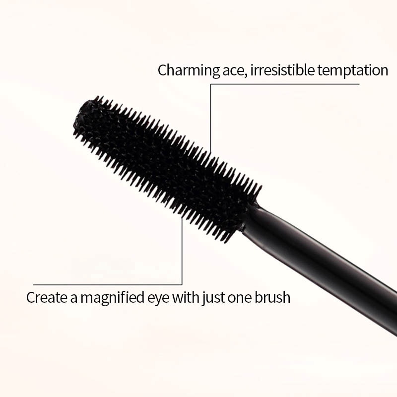 Mascara sợi tơ 4D chuốt mi cong dài không thấm nước đầu cọ bằng silicon | BigBuy360 - bigbuy360.vn