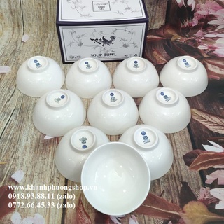 Chén lys trắng sứ Minh Long bộ 10 cái - chén sứ Minh Long