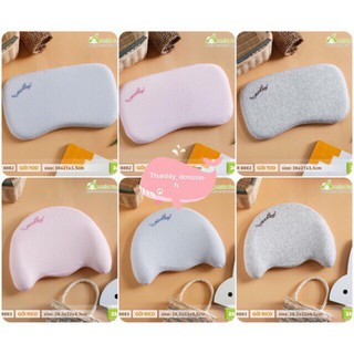 Gối sơ sinh uala & rogo cao su nhớ memory foam việt nam