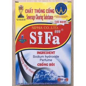 Thông Tắc Cống, Thông Tắc Ống Thoát Nước, Chống Hôi Siêu Mạnh 5 phút Sifa 300g/700g/1400g