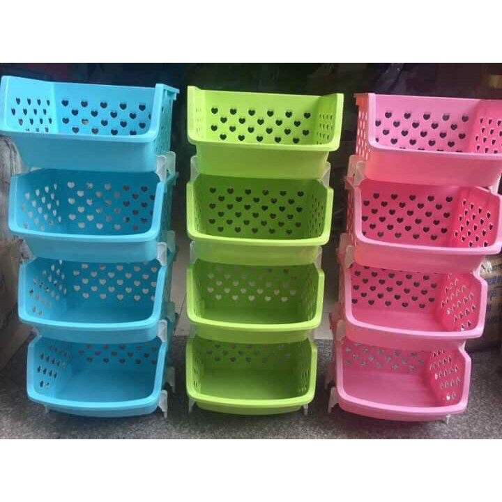 KỆ NHỰA 4 TẦNG ĐA NĂNG-ĐẠIPHONG GIA DỤNG
