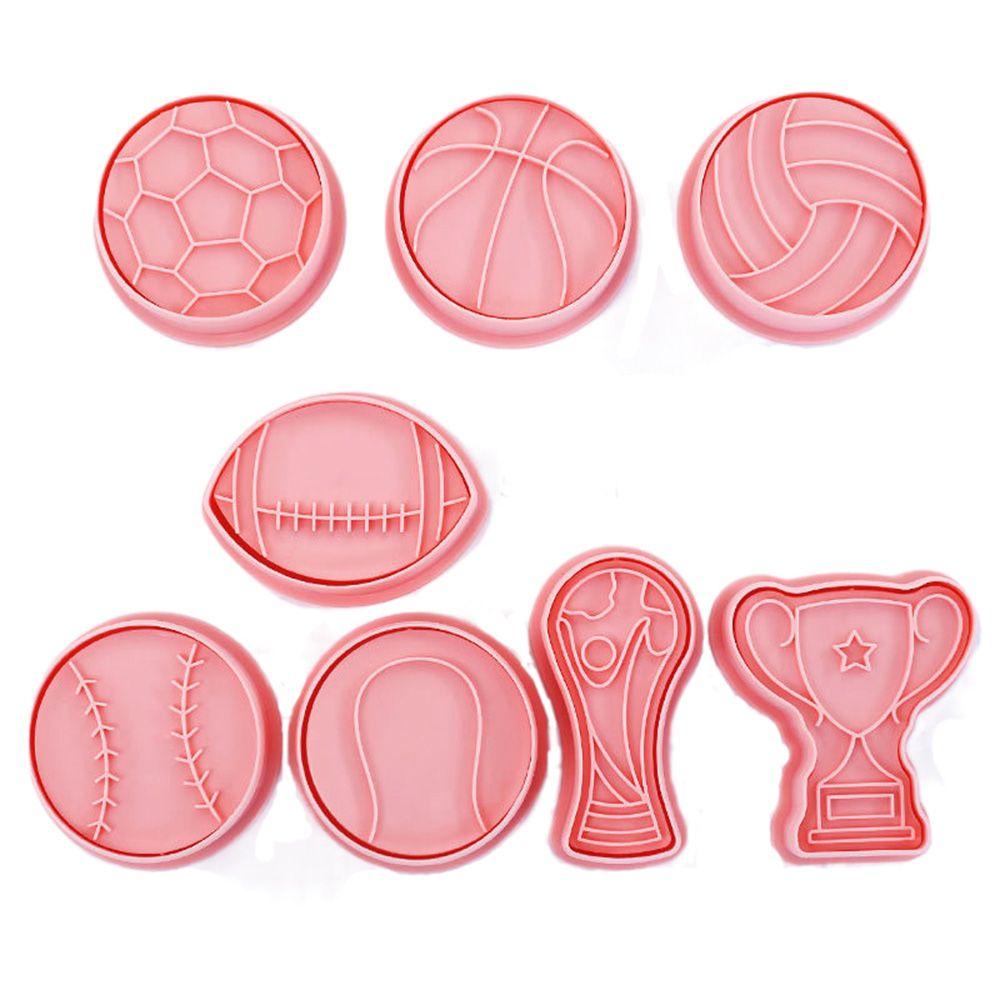 LONTIME Set 8 Khuôn Làm Bánh Quy Bằng Nhựa Tiện Dụng