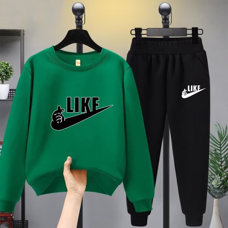 Set BXPB gồm áo nỉ dài tay cổ tròn và quần dài thời trang cho bé