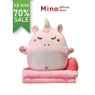 Chăn gối văn phòng hình kỳ lân 3 trong 1 mino store th107