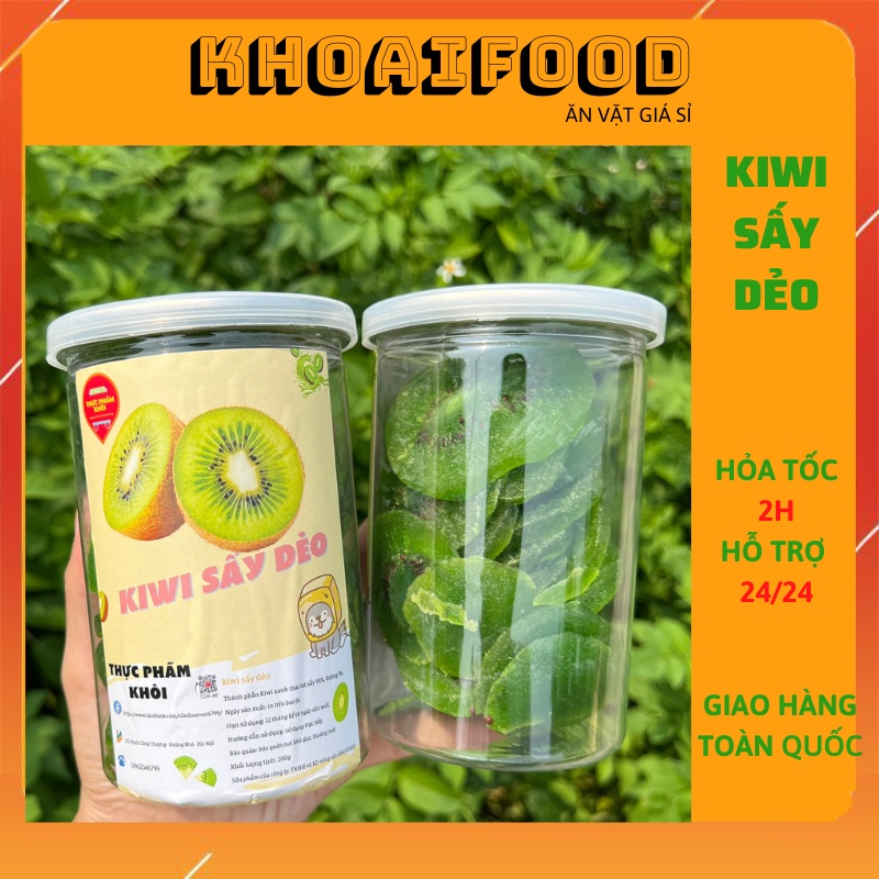 Kiwi sấy dẻo Đà Lạt ăn liền nguyên vị loại ngon hũ 300g