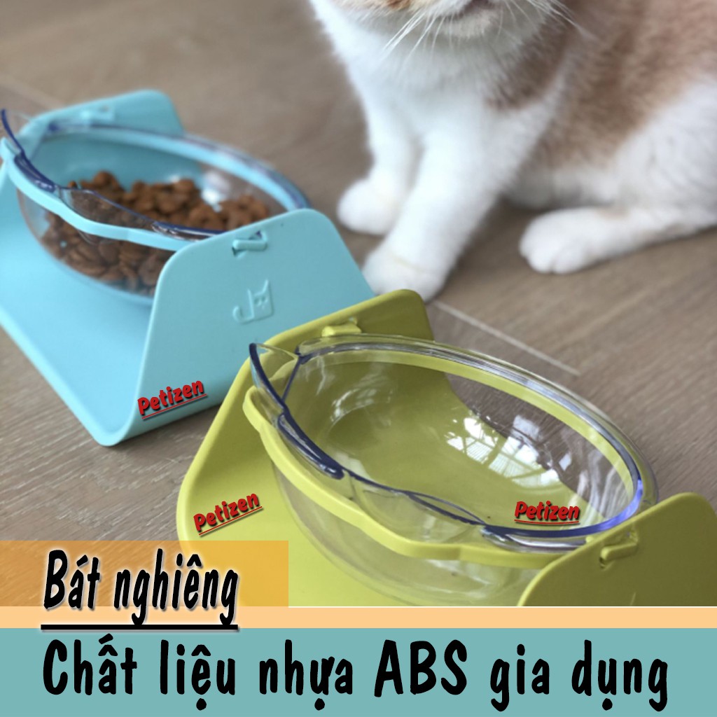 Bát thức ăn nghiêng 15 độ cho Chó Mèo