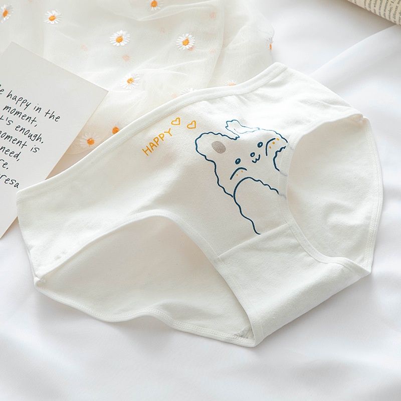 Quần Lót Cotton Hoạ Tiết Thỏ Vàng Bunny 0128