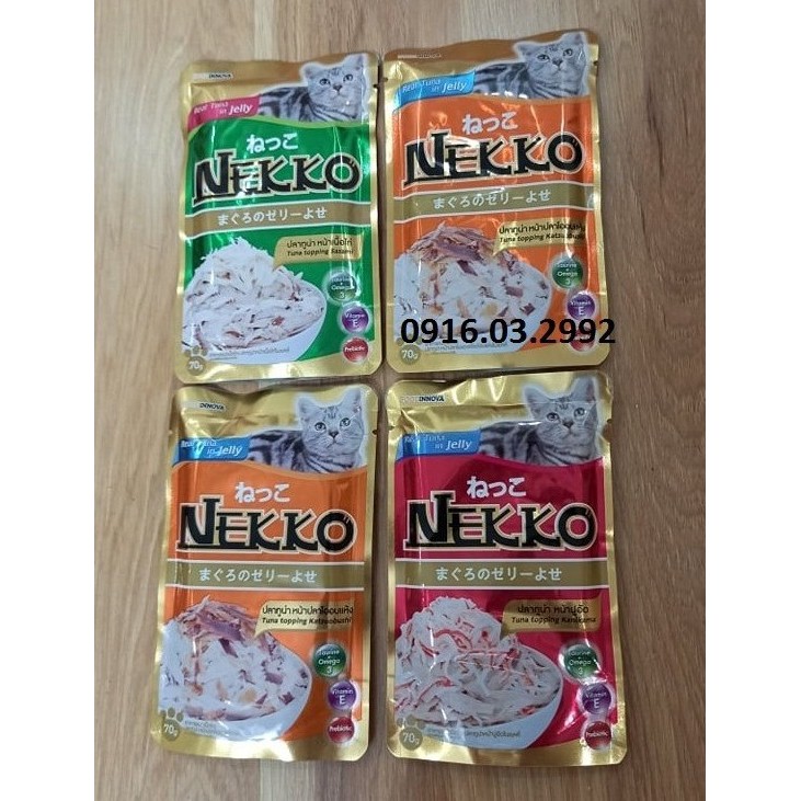 Pate nekko cho mèo trưởng thành 70gr