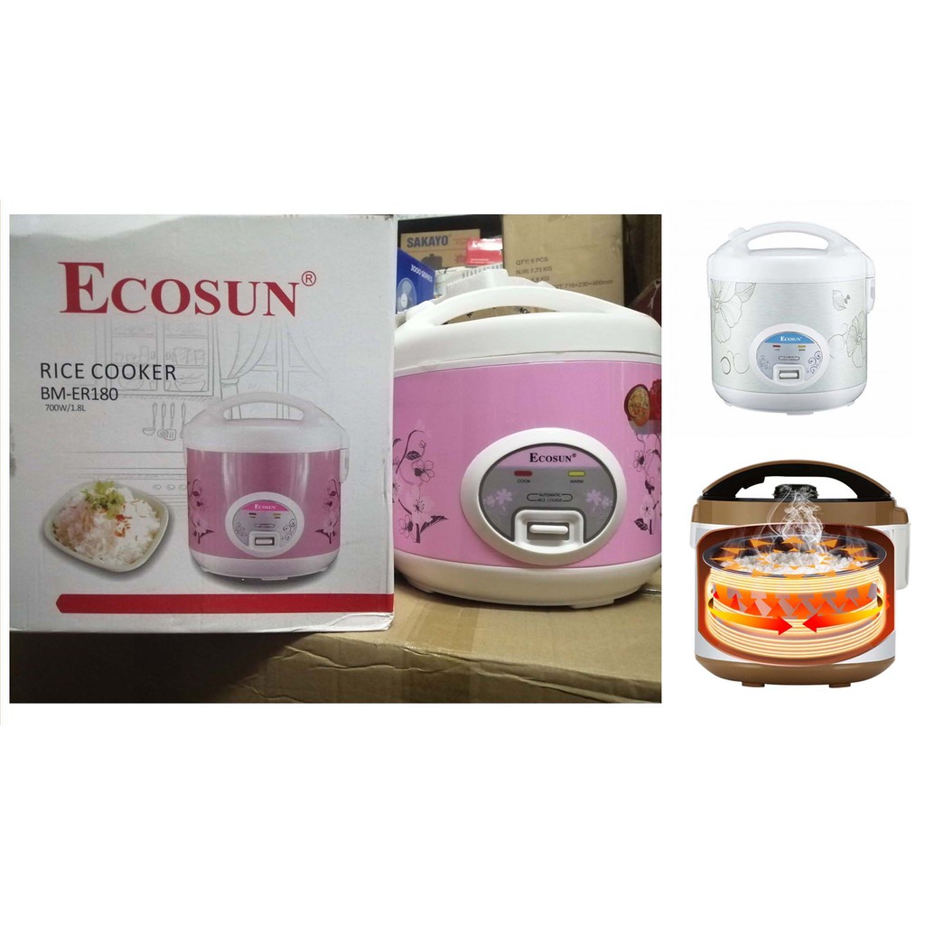 [ BẢO HÀNH 12 THÁNG ] Nồi cơm điện Ecosun 1.8L- BM-ER180