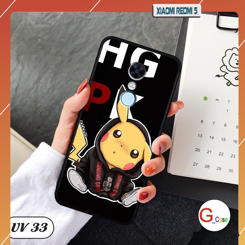 Ốp lưng nhám viền dẻo Xiaomi Redmi 5 in hình