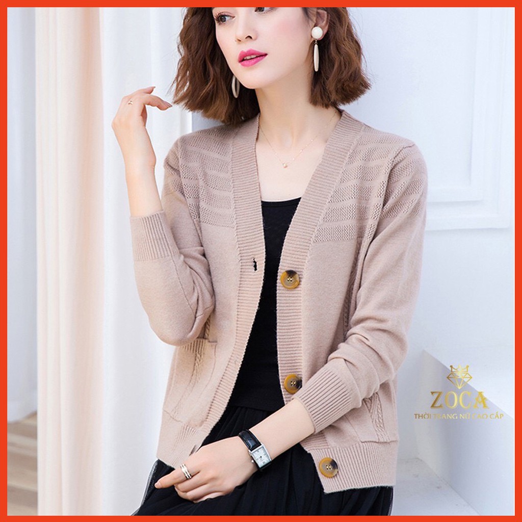 Áo khoác len cardigan nữ thu đông HÀNG CAO CẤP chất mềm mịn_CDG03