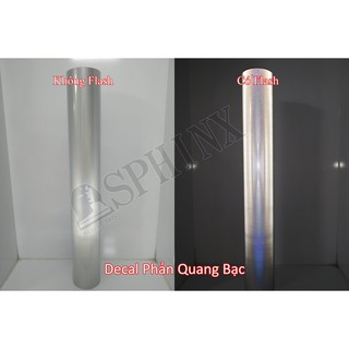 Decal Phản Quang Bạc ép nhiệt lên vải