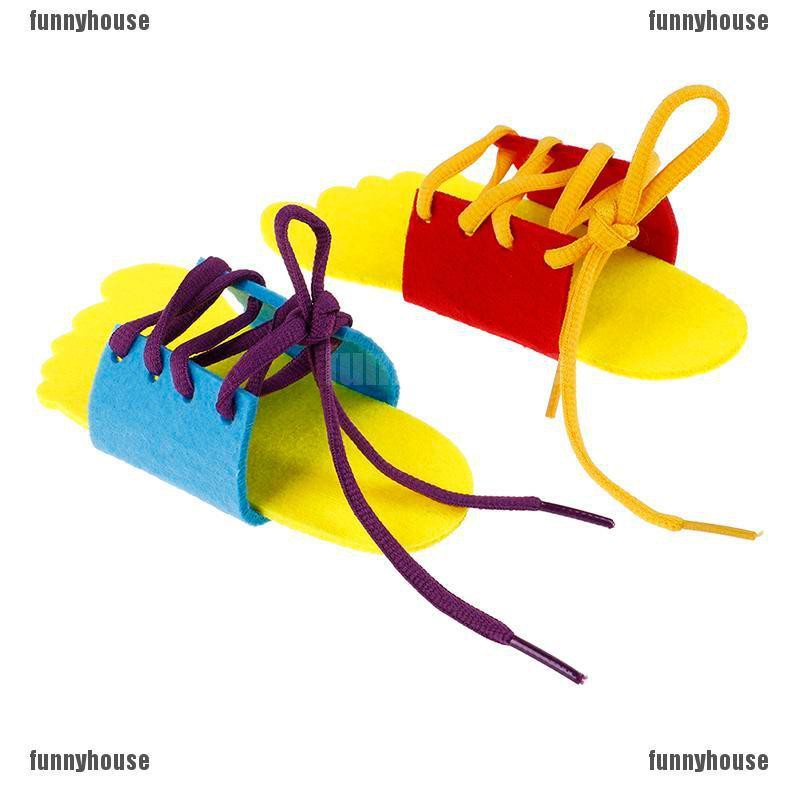 Bộ 2 đồ chơi hướng dẫn buộc dây giày dành cho trẻ em
