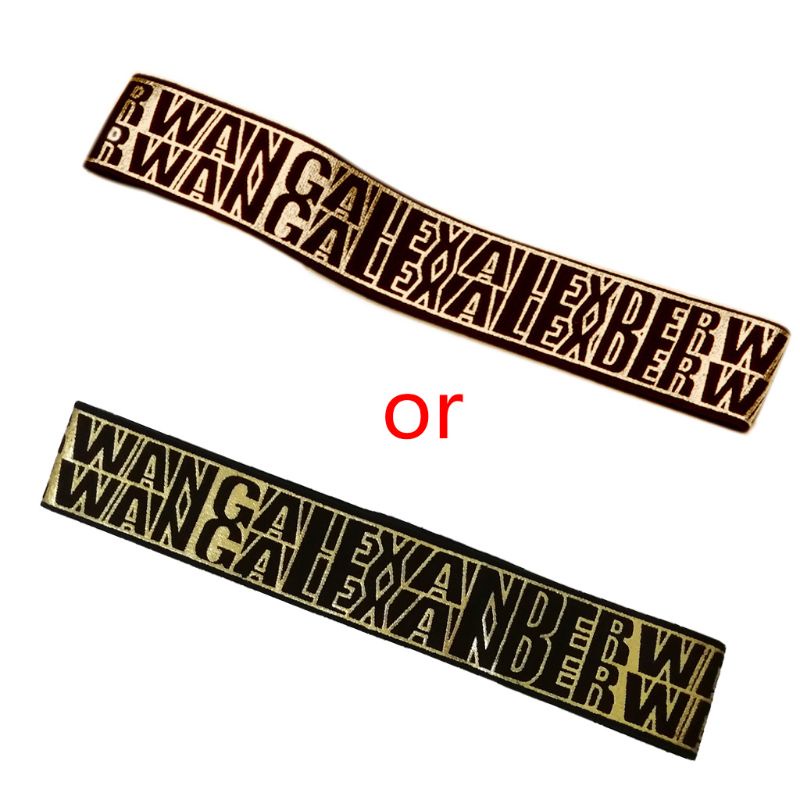 Băng đô cài tóc co giãn in chữ phong cách thể thao cho nam và nữ