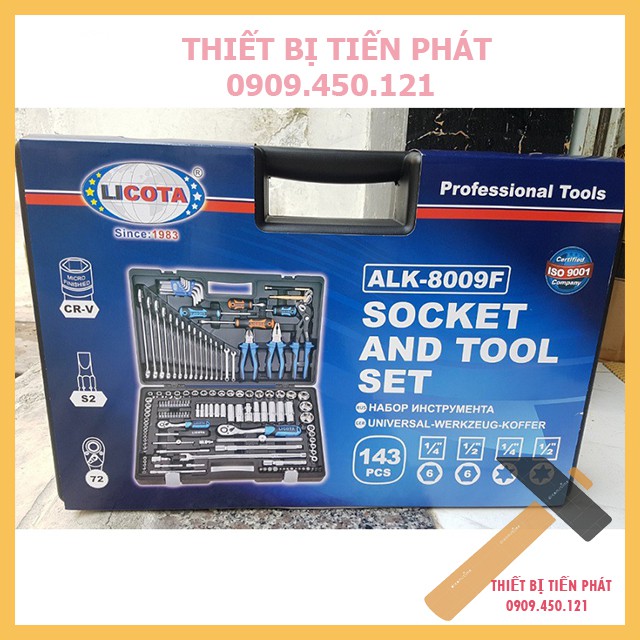 BỘ TUÝP 143 MÓN - LICOTA ALK-8009F HÀNG CAO CẤP CHÍNH HÃNG LICOTA