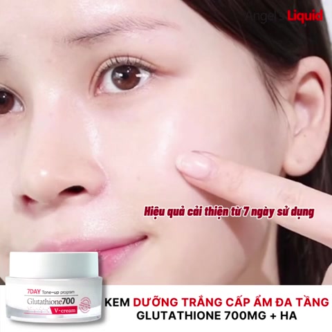 Kem Dưỡng 7Day Glutathione 700 V-Cream Dưỡng Trắng Da, Cấp Ẩm, Làm Mờ Thâm Nám, Giúp Đều Màu Da 50g | BigBuy360 - bigbuy360.vn