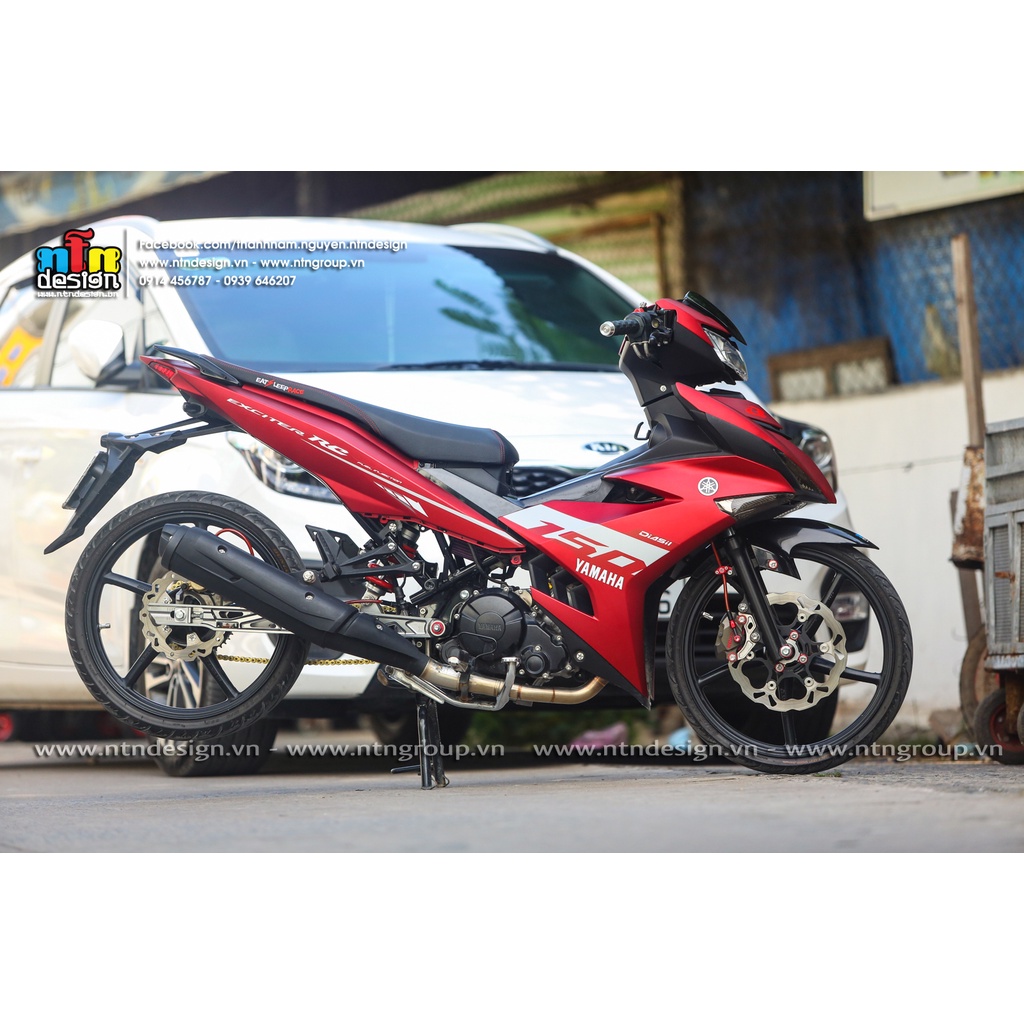 Tem rời Exciter 150 đỏ nhám Sniper , tem 3 lớp cao cấp