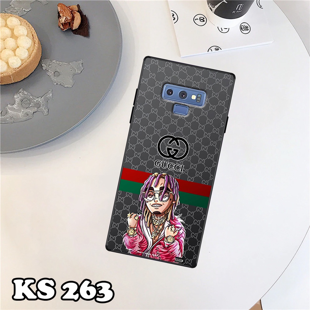 Ốp lưng Samsung Note 9 - Samsung Note 8 - Samsung Note 7 (Note Fe) - Ốp in hình ＧＵＣＣＩ - Lưng nhám viền TPU
