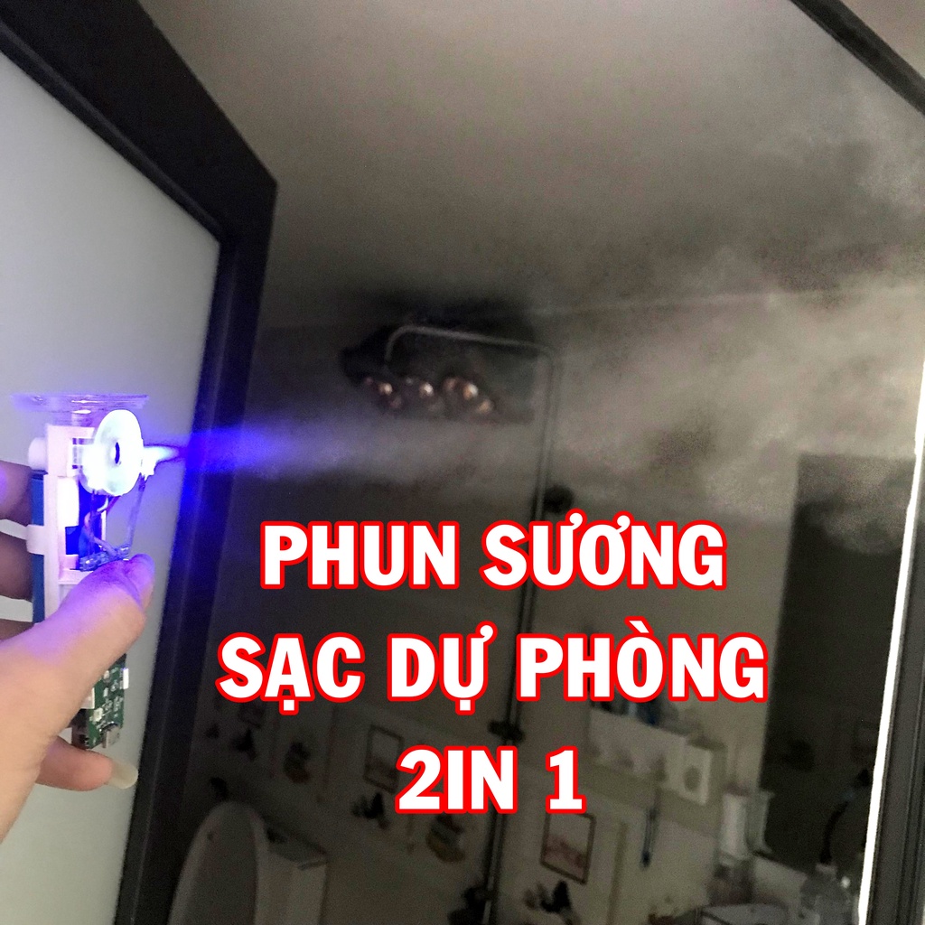 Bộ máy phun sương kiêm sạc dự phòng 5V1A - không vỏ