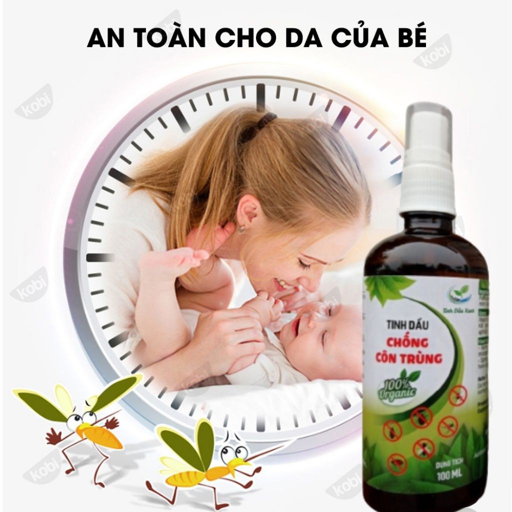 Tinh dầu đuổi muỗi, kiến, gián, tinh dầu chống côn trùng loại 100ml, an toàn, dùng tốt cho cả trẻ em