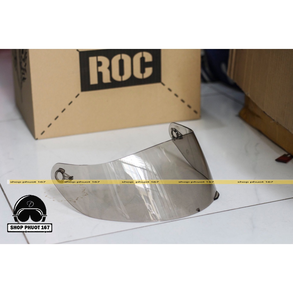 ( 50 KÍNH KHÓI) KÍNH GẮN MŨ BẢO HIỂM ROYAL M138B, M137, M168, M179, ROC 03 VÀ ROC 05