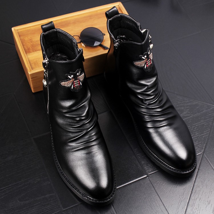Chelsea boot nam P6313-13 thời trang của Red Stars (Da Bò)