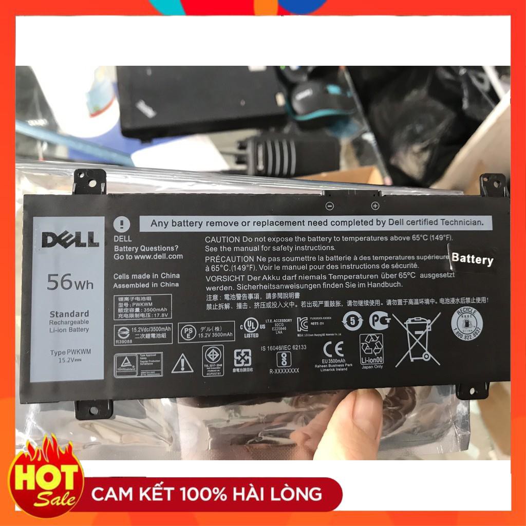 HÀNG ZIN  Pin Zin (Battery) Dell Inspiron 14 7466 7467 7000 PWKWM Original