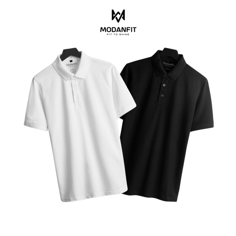 Áo thun POLO nam cổ bẻ công sở Basic trơn MODANFIT chất vải cotton 100% cao cấp đơn giản dễ phối - PT0102