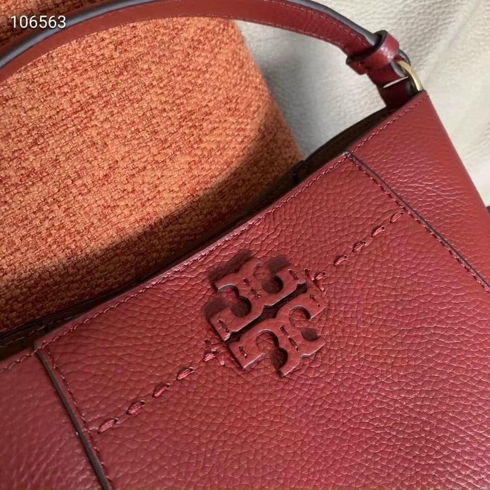 ⚡️Túi Bucket đỏ - da thật - xuất dư - sẵn hàng⚡️