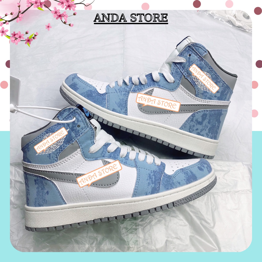 Giày thể thao nam nữ cổ cao Jordan 1 Retro OG Hyper Royal, Giày Jordan 1 Hyper Royal Xanh Loang Full Box Bill | BigBuy360 - bigbuy360.vn