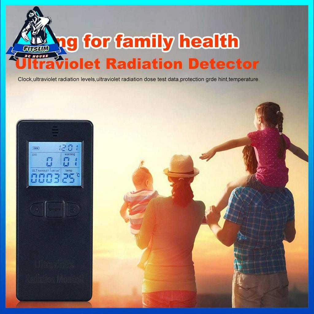 Máy dò bức xạ tia cực tím kỹ thuật số UV Máy đo UVI Máy đo liều kế