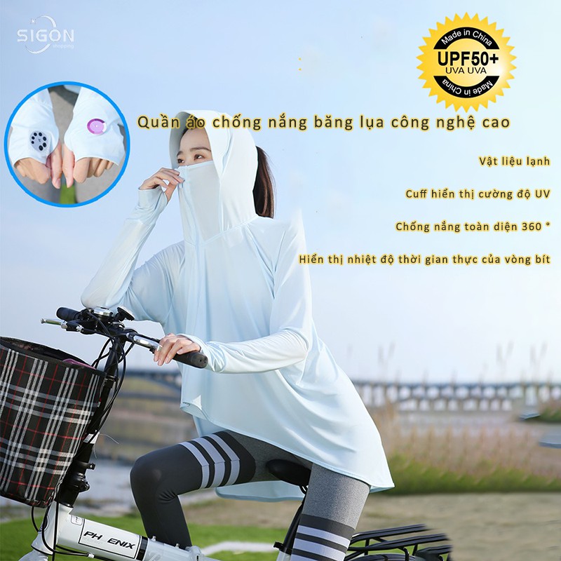 Áo khoác chống nắng siêu nhẹ thoáng khí chất lượng cao dành cho nữ
