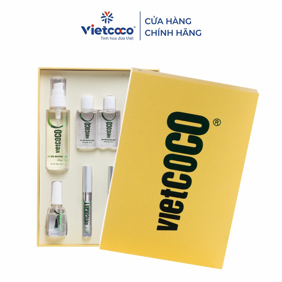 Combo dầu dừa mỹ phẩm Vietcoco