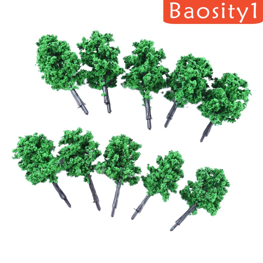 [Baosity1] Set 10 Mô Hình Cây Tàu Lửa Đường Ray Phong Cảnh 5cm