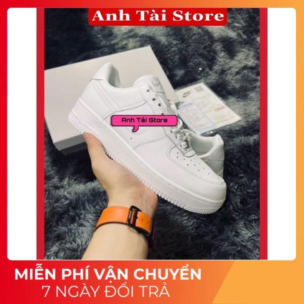 (Tặng full bok + tất vớ + quà) Giày sneakers nam nữ cổ thấp trắng full TA 7771